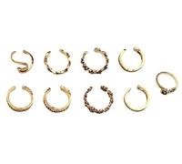 9 pcs Summer Beach Holiday Knuckle set anneau ouvert pied orteil anneaux pour femmes filles bague réglable bijoux cadeaux Durable et attrayant