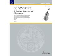 9 Petites Sonates et Chaconne: op. 66. 2 cellos (bassoons, viol da gamba). Partition d'exécution.