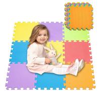 9 PIECE Emboîtement Eva Mousse activité play enfants bébé doux Tapis CARREAUX SET