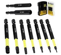 9 Piece Hexagonal Head Allen Wrenches Spanner Drill Bit Set H1.5 to H10 for Various Applications Home Repair Maintenance Professional Maintenance Kit