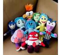 9 pièces, 20-30 cm, Inside Out 2 Disney Pixar peluches, poupée, peur, ennui, envie, embarras, joie, peluche, cadeau rempli pour enfant