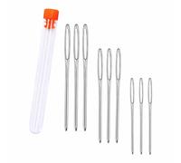 9 Pièces Aiguilles à Coudre à Gros Chas 3 Tailles Aiguilles à Grands Aiguille à Repriser Aiguilles à Broder pour Broderie à la Main Fourrure Cuir