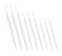 9 Pièces Aiguilles professionnelles avec 3 tailles,Aiguille Main Grand Oeil,Aiguilles Sellerie Longues,Aiguilles En Aluminium avec Oeillet Grand Fil Nylon,Enfilez Fil Laine Enfilez Aiguille