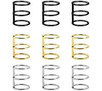 9 Pièces Anneau de Livre en Metal, Anneau de Reliure, Reliure à Feuilles Mobiles, Anneaux à Feuilles Mobiles, pour L'école, le Bureau, la Maison, le Cahier de Scrapbooking, L'album (3 Couleurs)