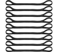 9 Pièces Bandeaux de Sport Élastique Antidérapant, Bandeaux Élastiques en Silicone Bandeaux Exercice Cheveux pour Le Football, Le Basket-Ball, Le Football, Le Tennis, Le Yoga et Le Golf (Noir)