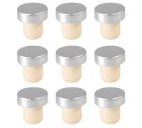 9 Pièces Bouchon de Vin en Aluminium, Conservation Fraîche | Usage Maison, Service en Restaurant, Gestion de Plusieurs Flacons, Adapté au Vinaigre L'eau Minérale