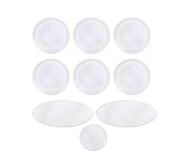 9 pièces boutons de clé de saxophone légèrement, incrustations de boutons de clé de coquille de perle blanche inserts de boutons de doigt de saxophone pour accessoire de saxophone
