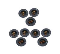 9 Pièces Bricolage Accueil Voiture Stéréo Enceinte 2 Voies Borne de Fixation de Borne Ronde Connecteurs de Coupe de Ressort Bouchons de Caisson de