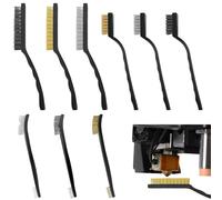 9 Pièces Brosse Metallique Brosse Nettoyage Brosse Laiton Mini Brosse Nettoyage Ensemble de Brosse Métallique en Acier Inoxydable Brosse Métallique pour Nettoyer les Scories de Soudage