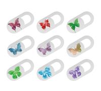 9 Pièces Cache Caméra ABS pour Tablette, Adhésif, Anti-regard | Ne Bloque Pas le Voyant, Pose et Retrait Faciles, Lot Discret pour Individus et Groupes