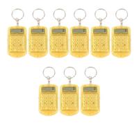 9 pièces Calculatrice Porte-Clés Mini 6,3x3,5x0,8cm en Plastique portable | Calcul Rapide, Format de Poche, pour Enseignants et Garçon Fille, Paquet à Main, Clés, École Couleur Aléatoire