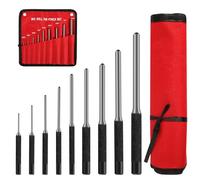 9 Pièces Chasse Goupille, Poinçons à Goupille Cylindrique et Sac de Rangement en Nylon, 1.5mm - 8 mm Chasses-Goupilles pour Réparation de Montre Bijoux Artisanat