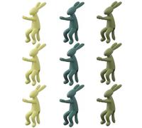 9 pièces compagnon de propagation des plantes, support et support de coupe plantes en forme lapin mignon, accessoires décoratifs d'intérieur pour vases, bureaux, étagères pour un usage quotidie