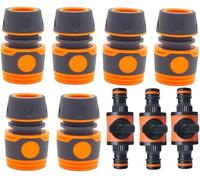 9 pièces Connecteurs de Tuyau,Raccord de Tuyau d'arrosage 1/2"" Connecteur de Tuyau Vanne de Régulation Premium Connecteur Rapide pour Tuyau d'arrosage