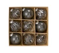 9 Pièces Crochet pour Boule Noël Doré, Noir