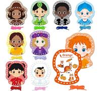 9 pièces de cartes à enfiler avec des visages souriants, 9 cartes de couture bicolores avec 9 lacets colorés, jeux éducatifs et d'apprentissage, jouets d'enfilage pour les enfants d'âge préscolaire