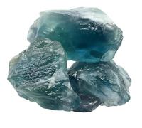 9 pièces de fluorite bleue brute, pierres naturelles de 3 à 5 cm, environ 2 lb, cristaux bruts pour le tumbling, la décoration de la maison et du bureau, pierres pour diffuseur d'arôme, collection