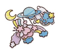 9 Pièces Écusson Brodé Autocollant Étoile Lapin Planète