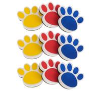 9 Pièces Effaceur Tableau Blanc Patte de Chat, Prise Ergonomique | Enseignants et Tuteurs, Usage t École, Essuyage Sûr, Design Amusant, Feutre Doux