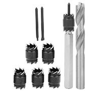 9 pièces ensemble de coupe-soudure par points, 3/8"Hss forets de dissolvant de coupe-soudure par points outil de perçage de soudage double face pour le soudage par