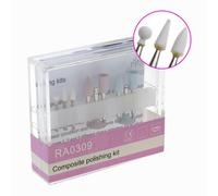 9 Pièces/Ensemble Polissage Composite Dentaire Pour Pièce À Main À Basse Vitesse Kit De Blanchiment Des Dents Contre-Angle Kit Hygiène Buccale Kits De Polissage Des Dents Blanc
