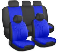 9 Pièces Ensembles de Housses Siège Voiture pour Dodge Ram 4. Generation 2011 2012 2013 2014 2015 2016 2017 2018, Housse de Siege Tissu Protection Couverture Siège Nonslip,Blue