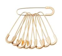 9 pièces épingles de sûreté, 3, 2x0, 9 Pouces en Alliage Robuste en Forme de U épingles à Coudre Artisanales Clips pour vêtements Pull écharpe Revers Robe Chapeau Accessoires, doré