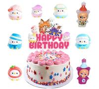 9 Pièces Figurine Gâteau Toppers Gaby Chat pour Fille, Non Comestibles, Décoration de Gâteau Gaby Chat, 3D Mini Figurines Set, Cake Toppers pour Fête d'Anniversaire Enfants