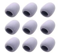9 Pièces Housse de Micro Eva Anti Bruit pour Lot de Protection | Interviews et Danse, Remplace Coussins Perdus, Filtre Respirant, Fournitures Ktv, Usage Chant