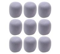 9 Pièces Housse de Micro Eva, et Coupe-vent Protection Anti-bruit | Remplacement pour Coussin Perdu ou Abîmé, Matière Respirante, Usage en Salle de Conférence et Interviews