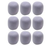 9 Pièces Housse de Microphone EVA Anti-bruit et Poussière | Protection Respirante, Remplacement pour Coussin Perdu ou Cassé, Usage Danse et Interviews, Accessoire Noir