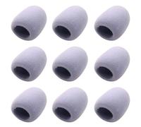 9 Pièces Housse de Microphone EVA Anti-vent Bruit | Salle de Conférence et Interviews, Respirante, Remplace les Coussins Perdus ou Cassés, Lot de Protection