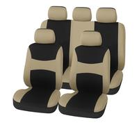 9 pièces Housse de siège de Voiture, pour Renault Koleos II HC 2017-2022 Car Confortable Respirant Nonslip Protection,B Beige