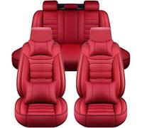 9 Pièces Housse Siege Voiture pour Renault Kangoo 2 X61 2007-2021, Cuir Ensembles Housses Siège Protection Housses Siege Avant Arrière Respirant Non Slip Set,F/Red