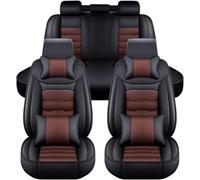 9 Pièces Housse Siege Voiture pour Renault Kangoo 2 X61 2007-2021, Cuir Ensembles Housses Siège Protection Housses Siege Avant Arrière Respirant Non Slip Set,C/Black and Brown