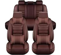 9 Pièces Housse Siege Voiture pour Renault Kangoo 2 X61 2007-2021, Cuir Ensembles Housses Siège Protection Housses Siege Avant Arrière Respirant Non Slip Set,E/Brown