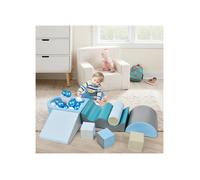 9 pièces Jouets d'escalade, Parcours motricité bébé Mousse Blocs de Construction Jouets éducatifs Soft Play Corner Climber