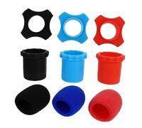 9 Pièces Kit de Protection de Microphone Bonnettes Mousse Colorées avec Accessoires