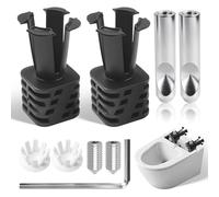 9 Pièces Kit Fixation Abattant WC Charniere Abattant WC Support Universel Toilette Murale Conception Quatre Pieds Installation Multidirectionnelle Adaptée Pose Neuve et Rénovation de Toilettes