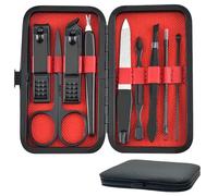 9 Pièces Kit Manucre Pedicure, Ensemble de Coupe-Ongles Professionnel