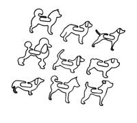 9 pièces marque-pages en forme de chien marque-pages en plastique pincés 3D pince de de page de livre pour les amateurs de livres étudiant lecture journal marqueur en plastique