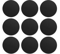 9 Pieces Metal Phone Plate (9 Rounds) With Adhesive For Magnetic Car Phone Holder/Magnet Car Phone And Other Magnetic Products, Black