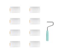 9 pièces Mini rouleau de mousse ensemble Bases d'eau-2 pouces