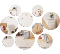 9 Pieces Mirror Sticker Wall Sticker Small Round Mirror Stickers Small Round Acrylic Mirror Adhesive Mirror Wall Sticker For Living Room Bedroom
