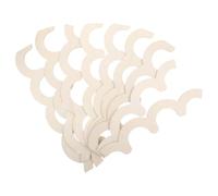 9 Pièces Moulure Murale en Bois pour Porte Cintrée, Bord Ondulé | Style Rétro Scandinave Moderne, Veinage Visible, Installation Rapide, Finition Brute, Teinte Kaki
