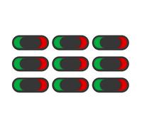 9 Pièces Panneau de Porte Coulissant Acrylique Double Face | Indicateur Rouge Vert Autocollant, Statut Lisible, pour Salles de Bain, Murs, Espace Personnel et Gestion des Locaux