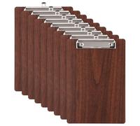 9 Pièces porte-blocs en bois A5, Porte-bloc A5, Porte-bloc A5 Porte-Blocs en Bois, Planchettes à Pince Avec Clip et Trou de Suspension, Porte Bloc A5 Pour Bureau, Salle de Classe, le Restaurant
