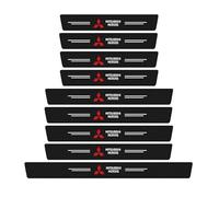 9 Pièces Protection Seuil de Porte de Voiture pour Mitsubishi Eclipse Cross PHEV Hybrid 2021 2022 2023+, Fibre Carbone Plinthes Autocollant Autocollant Résistant Aux Rayures Accessoires Décoration
