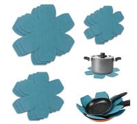 9 Pièces Protege Poele, Protection Poele Empilables avec 3 Tailles, Protection Casserole et Poele Antidérapant, Protege Poele Feutrine pour Poêles, Casseroles et Bols, Ustensiles de Cuisine