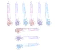 9 Pièces Ruban Correcteur Stylo Blanc, Format Portable, Usage Scolaire | Finition Plastique, Style Cartoon Pastel, Couverture Nette, pour Journaux et Notes Manuscrites